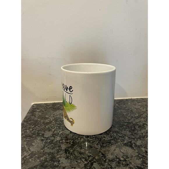 Coffee Mug Royal Norfolk Mug Be Brave Be Bold Cheetah Plants Dishwasher Safe - Picture 2 of 7